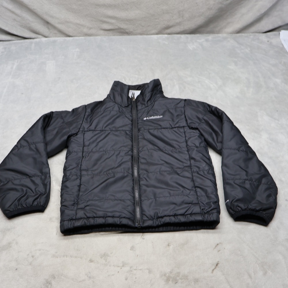 Columbia Jacket Boys XS 6/7 Black Whirlibird III Omni-Heat Insulated Warm Puffer